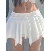 EMMIOL Solid Color Asymmetric Mini Skirt