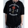EMMIOL T-shirt grafica a manica corta floreale gotica da uomo