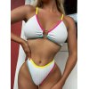 EMMIOL Bikini-Set mit O-Ring-Kontrastbesatz