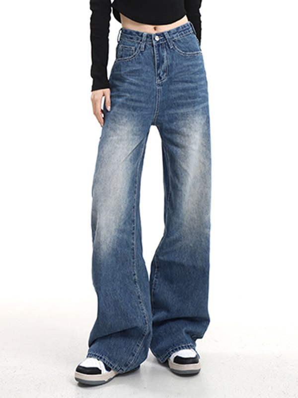 EMMIOL Classic Denim Baggy Boyfriend Jeans