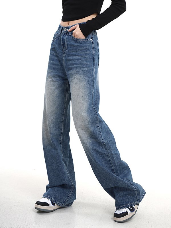 EMMIOL Classic Denim Baggy Boyfriend Jeans