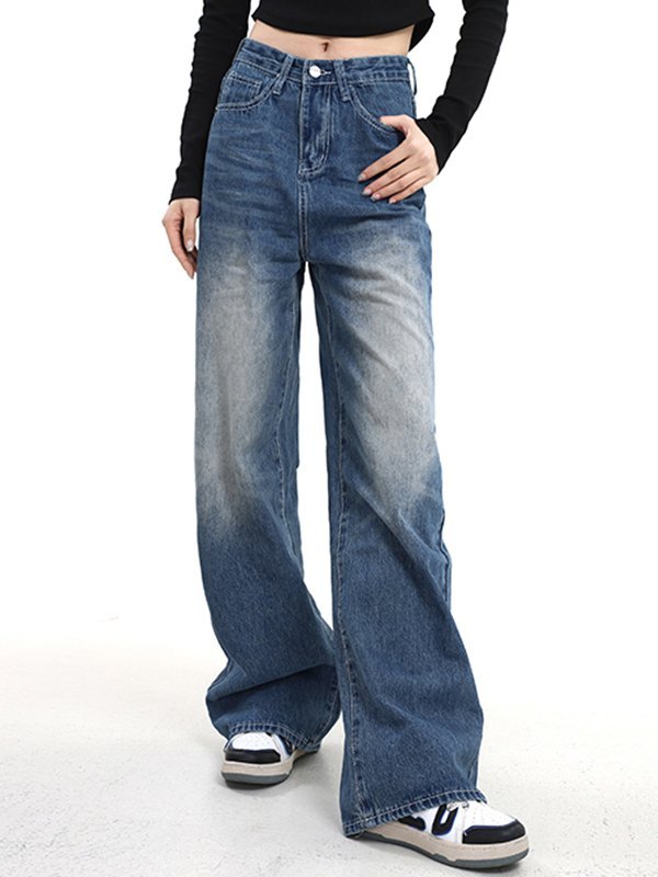 EMMIOL Classic Denim Baggy Boyfriend Jeans