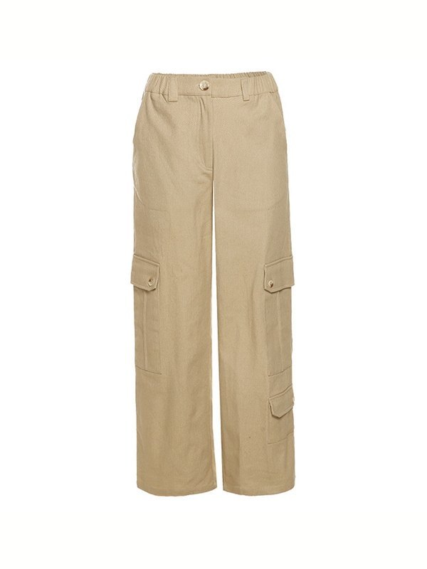 EMMIOL Pantalones cargo de pierna recta Y2K