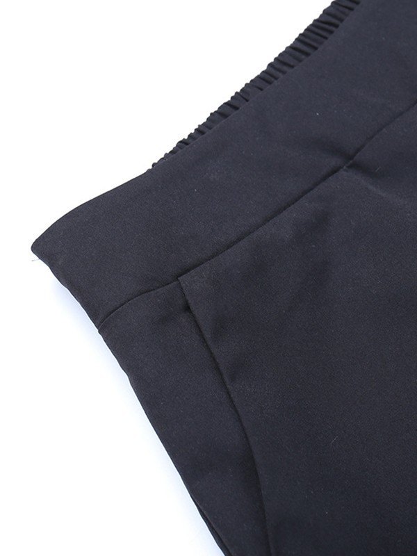 EMMIOL Pantalones anchos con bolsillo lateral