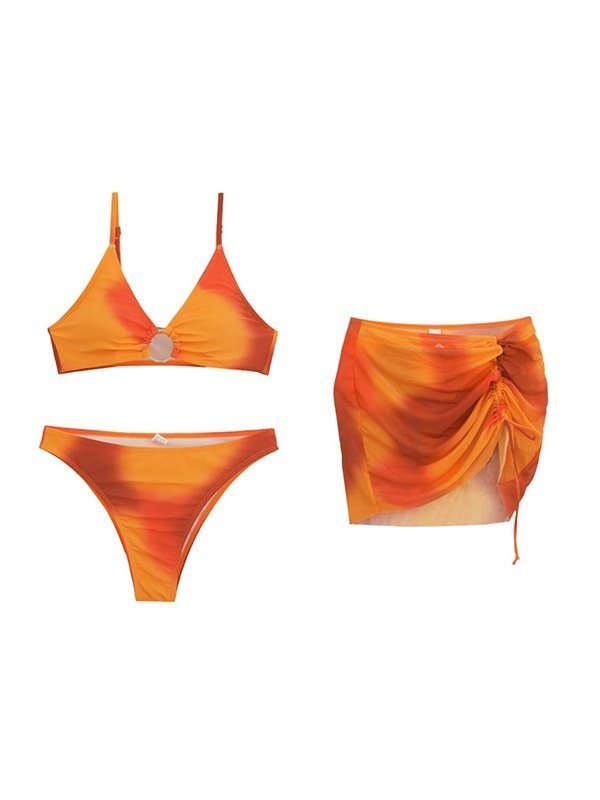EMMIOL Tie Dye Three Piece Swimsuit