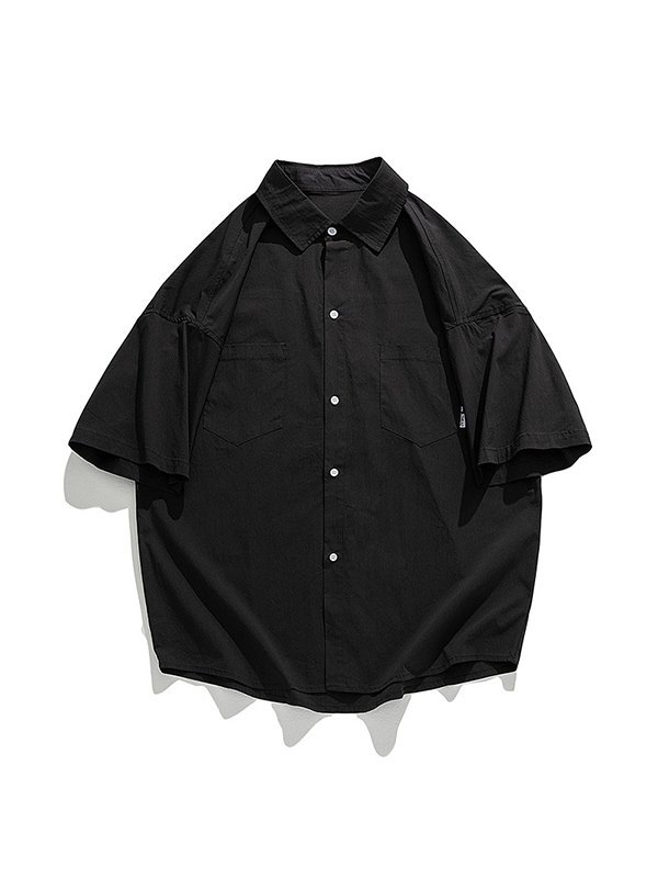 EMMIOL Men's Pocket Front Short Sleeve Button Up Shirt