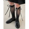 EMMIOL Bow Embellish Knee High Socks