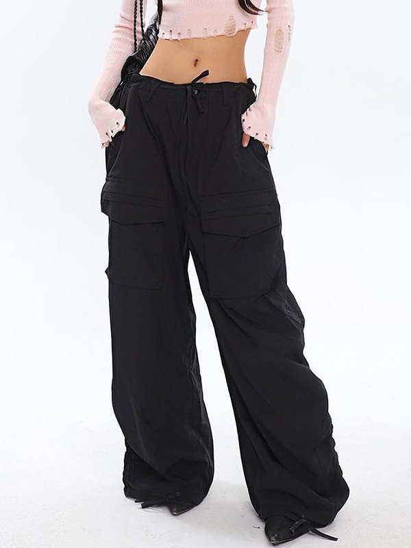 EMMIOL Ruched Y2K Baggy Cargo Pants