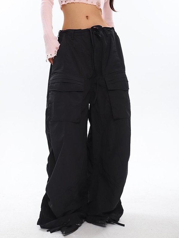 EMMIOL Ruched Y2K Baggy Cargo Pants