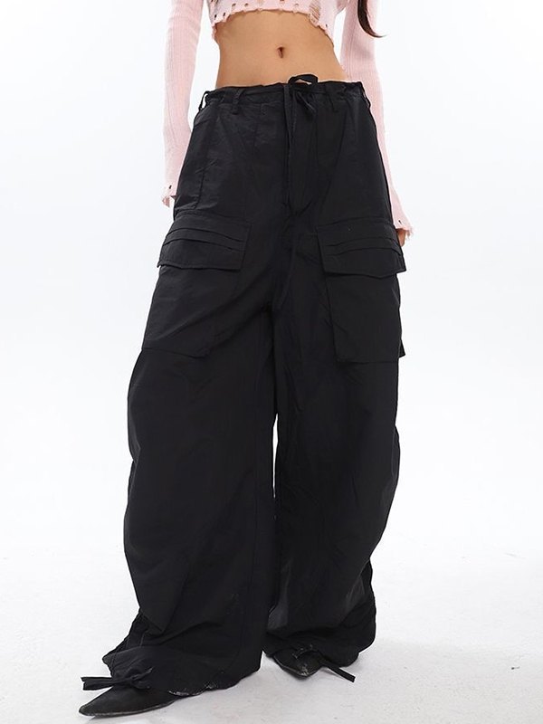 EMMIOL Ruched Y2K Baggy Cargo Pants