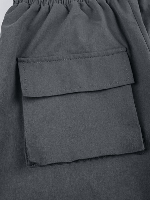 EMMIOL Baggy Cargohose aus Baumwolle mit Taschenaufnäher