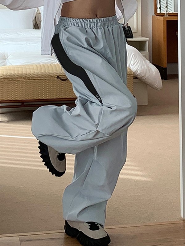 Linsennia Wanderhose Damen Wasserdicht | Y2k Weite Hose Baggy | Outdoor Freizeithose