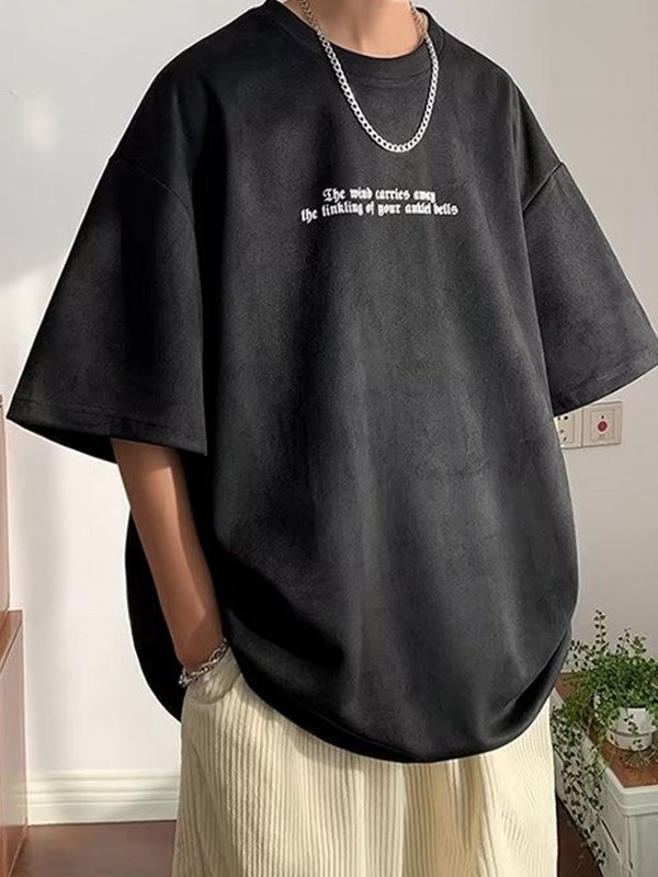 Emmiol Spedizione gratuita 2025 T-shirt oversize da uomo a manica - Main Image