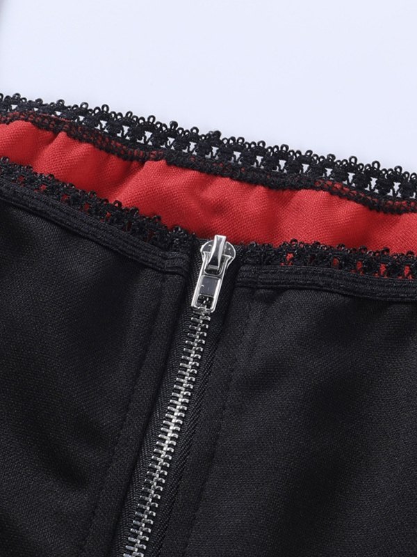 EMMIOL Patchwork Cobweb Mesh Crop Cami Top