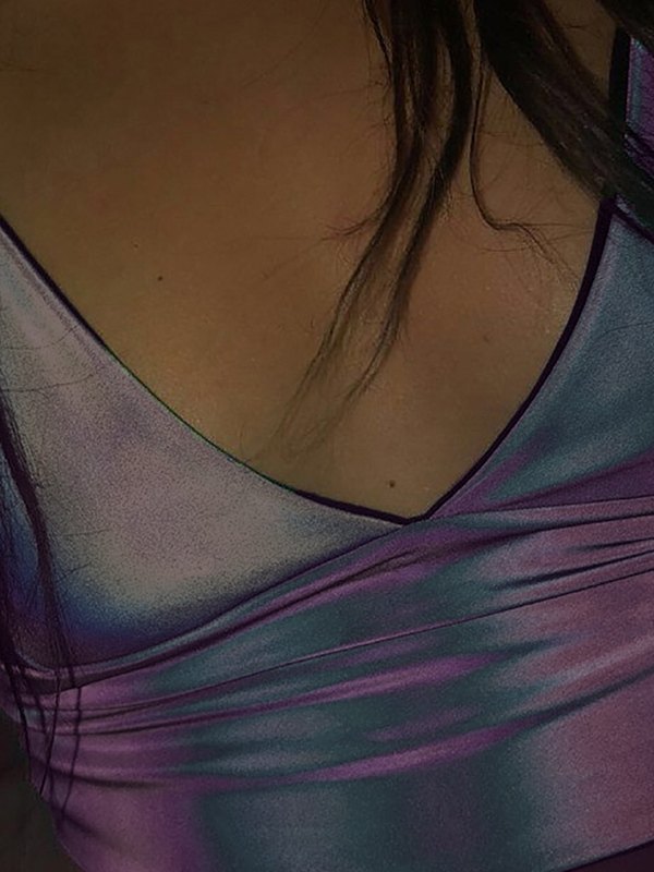 EMMIOL Top de tirantes reflectante con láser