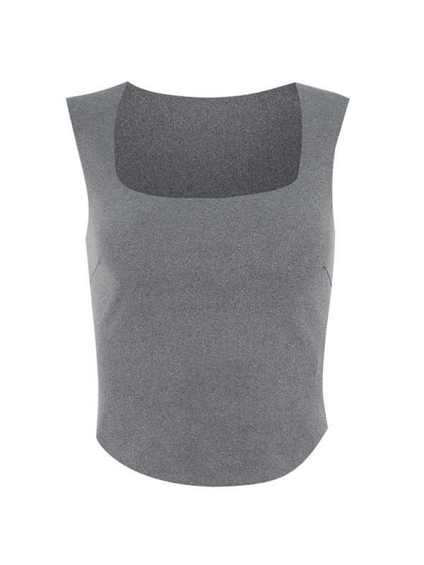 EMMIOL Square Neck Slim Crop Cami Top