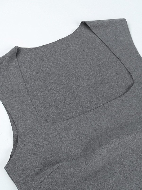 EMMIOL Square Neck Slim Crop Cami Top