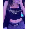 EMMIOL Racer Back Printed Cropped Tank Top