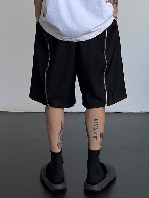 EMMIOL Pantaloncini sportivi da uomo con zip sul retro