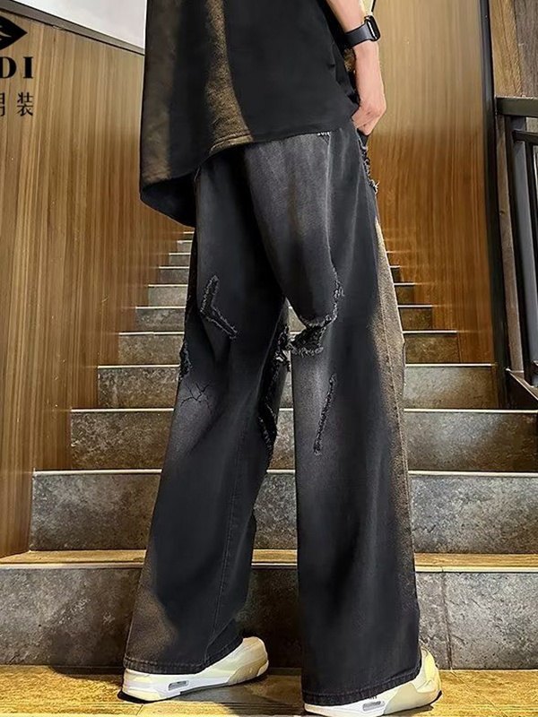 EMMIOL Beggar Ripped-Jeans für Herren