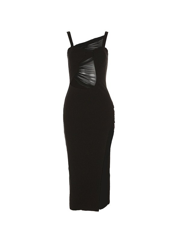 EMMIOL Kleid mit Hohltaschen-Hüftschlitz