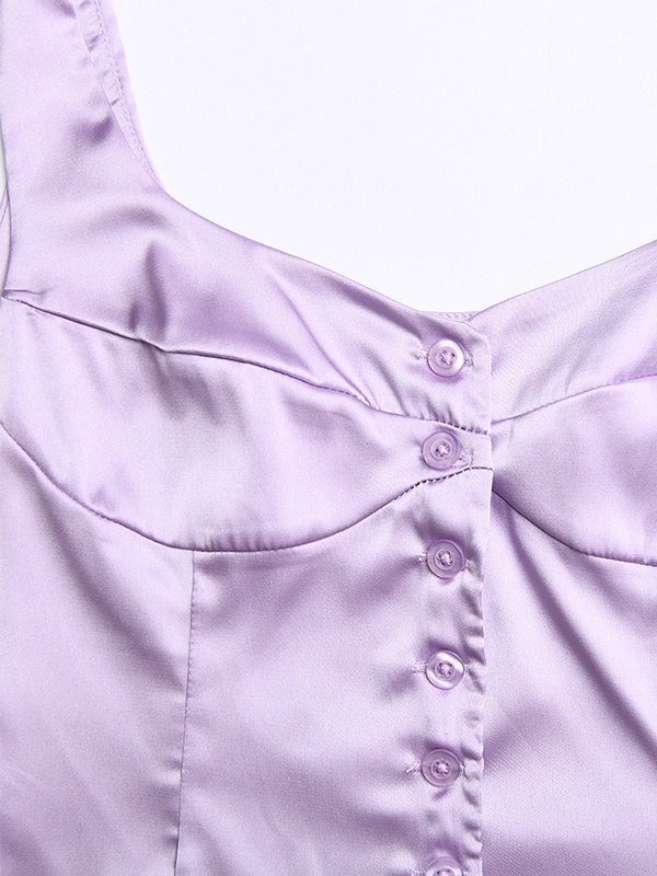 EMMIOL Square Neck Button Slim Fit Tank Top