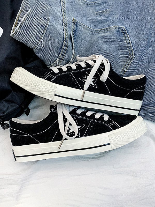 EMMIOL Zapatos planos con parche de pentagrama