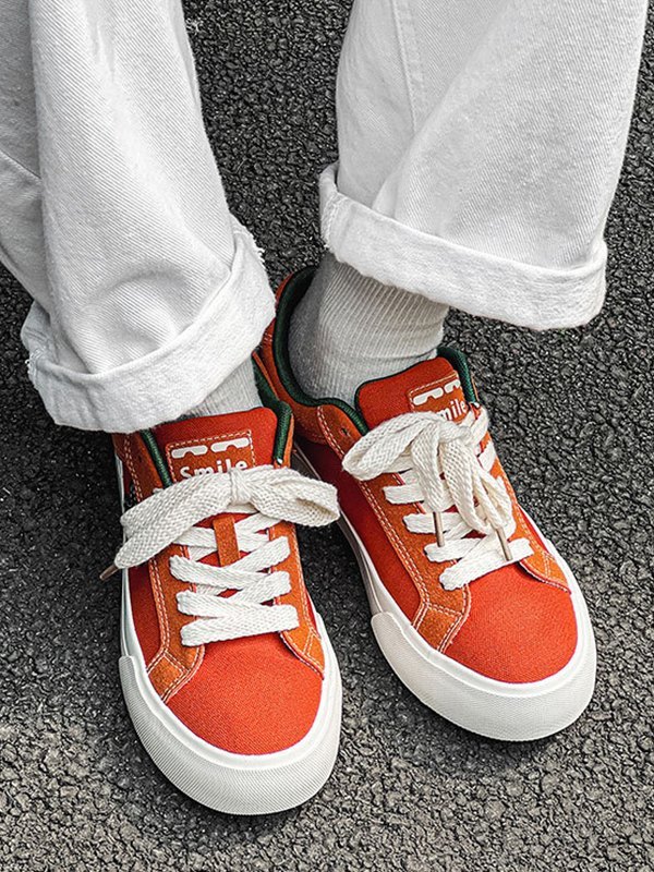 EMMIOL Men's Contrasting Star Patch Sneakers