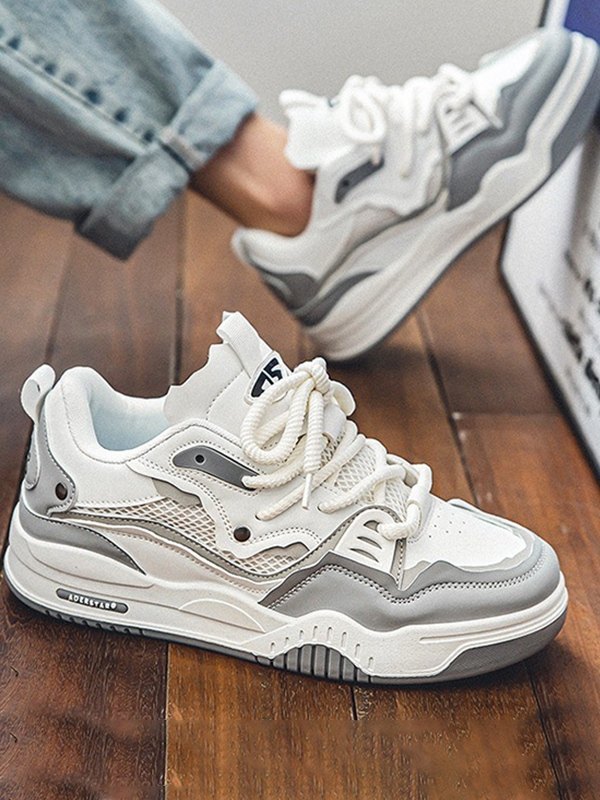EMMIOL Men's Mesh Chunky Platform Sneakers