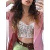 EMMIOL Weißes Bustier mit Spitzenstickerei
