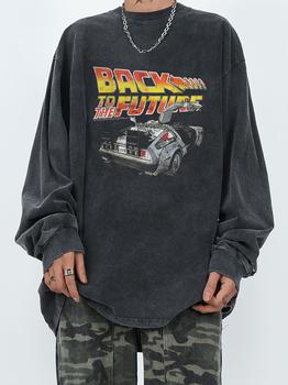 Sweatshirt Back Racing Graphics Emmiol Free shipping 2026 Men's Racing Theme Print Sweatshirt Dark Grey ...