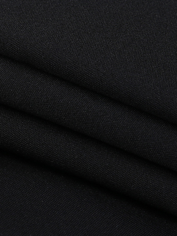 EMMIOL Irregular Hem Bandeau Lace Up Slim Mini Dress