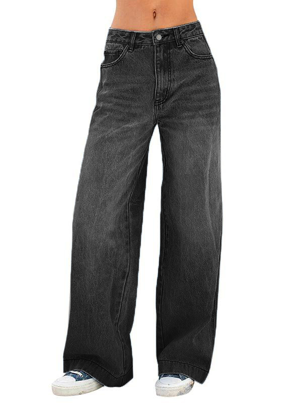 EMMIOL Vielseitige Boyfriend-Jeans in verwaschenem Vintage-Blau