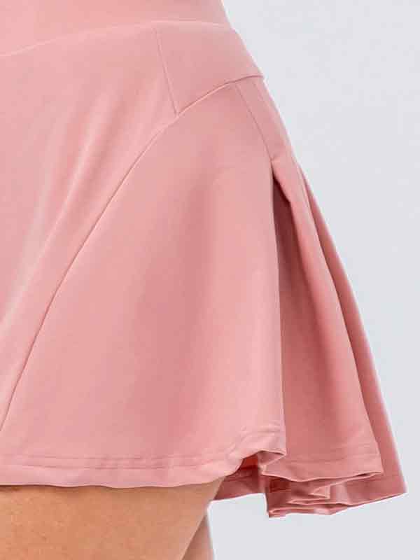 EMMIOL Double Layer Pleated Sporty Skirt