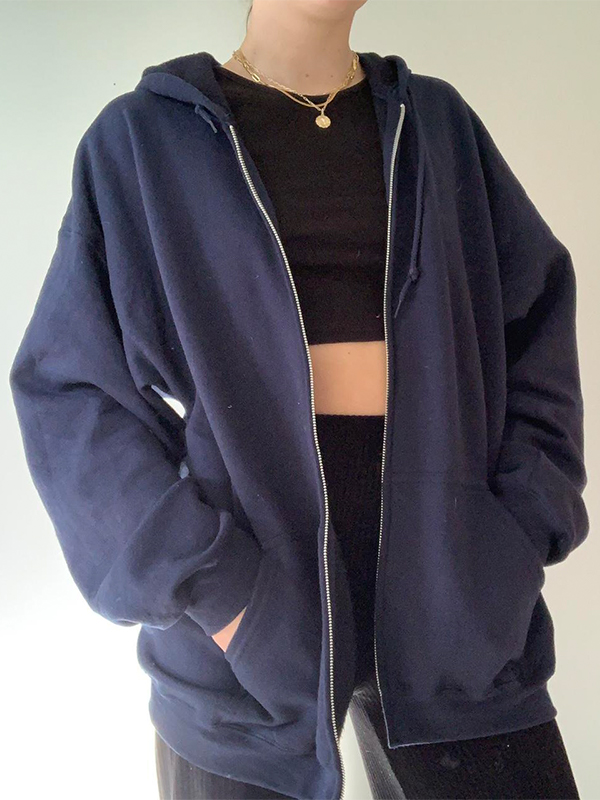 Emmiol Spedizione gratuita 2025 Felpa con cappuccio oversize con