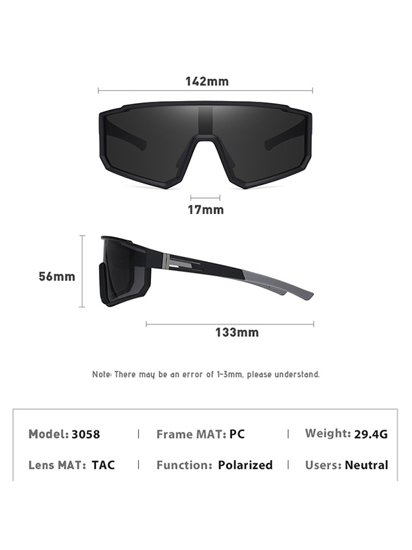 EMMIOL Occhiali da sole colorati polarizzati sportivi da esterno