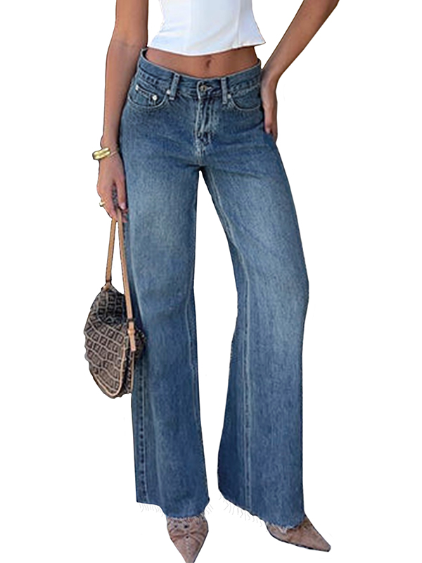 EMMIOL Fit Denim Pants Trendy