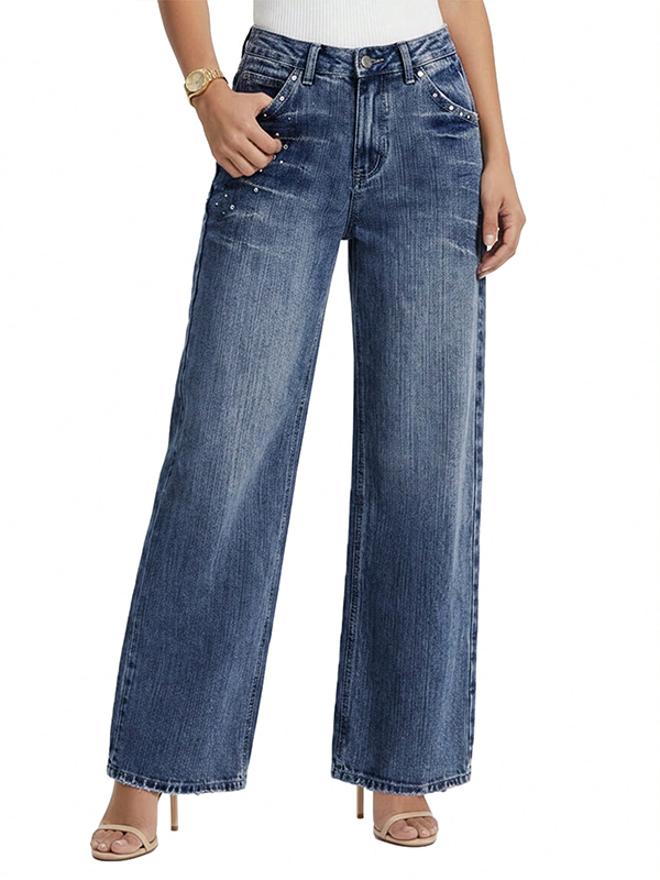 EMMIOL Pantalones vaqueros vintage lavados