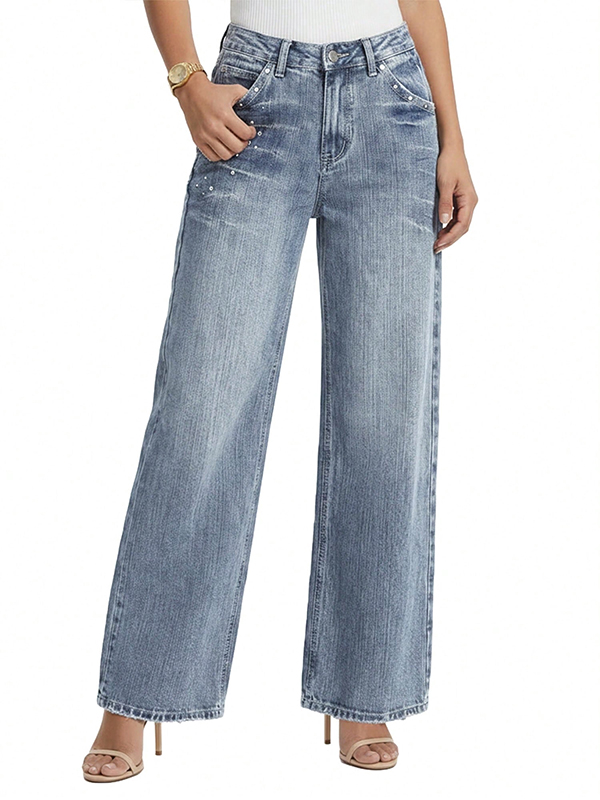 EMMIOL Pantalones vaqueros vintage lavados