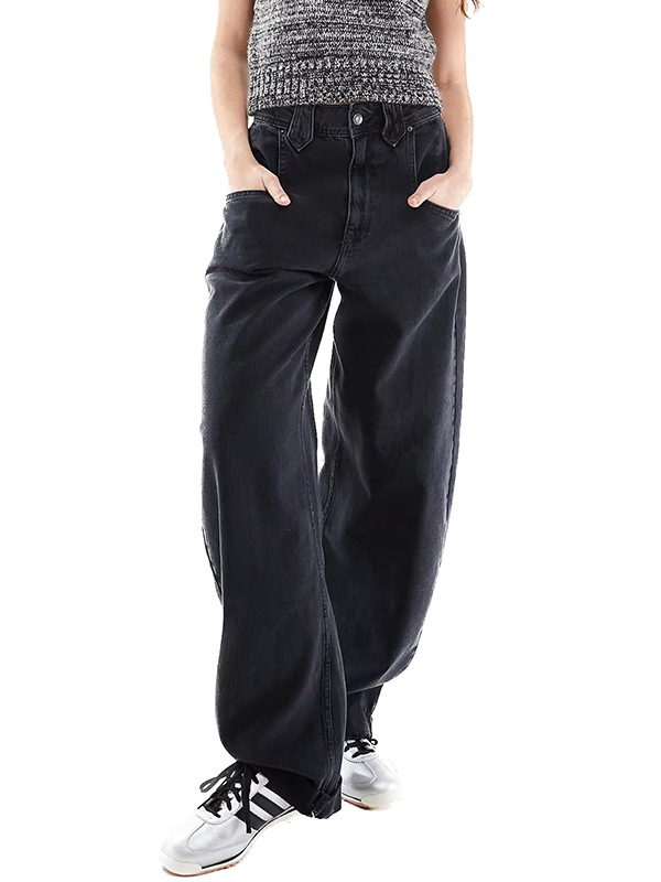 EMMIOL Cute Trendy Loose Fit Denim Pants