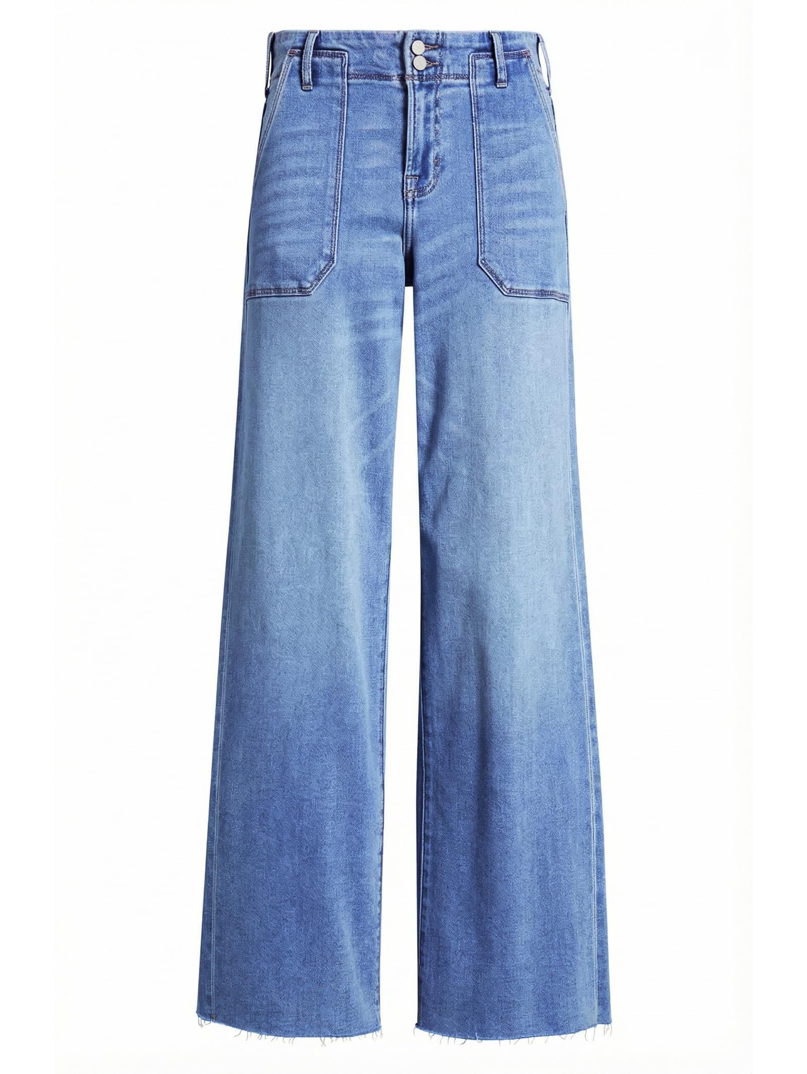 EMMIOL Vita media Gamba larga Vestibilità ampia Vita alta