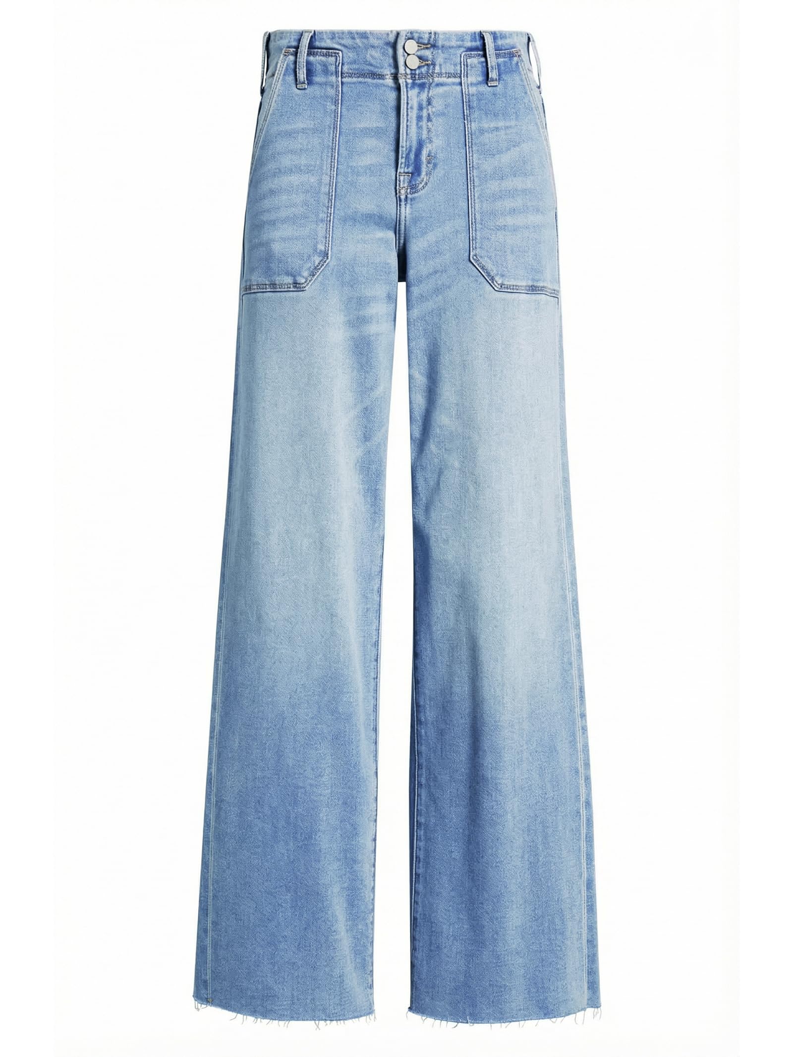 EMMIOL Vita media Gamba larga Vestibilità ampia Vita alta