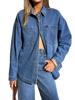 EMMIOL Camicie in denim oversize a maniche lunghe da donna