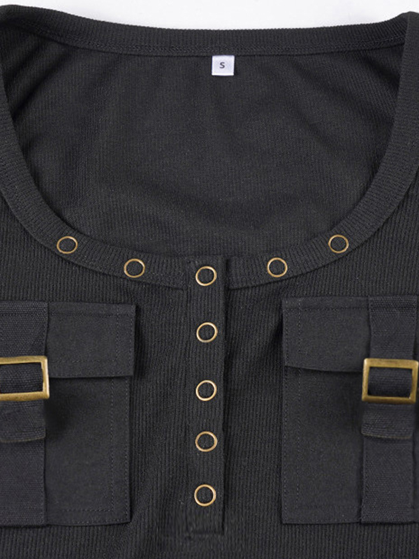 EMMIOL Gilet senza maniche elastico in stile abbigliamento da lavoro
