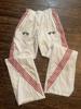 EMMIOL Lässige, gestreifte Hose mit weitem Bein im Retro-Stil