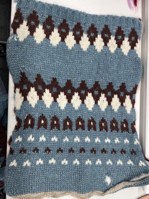 EMMIOL Cardigan pullover ampio con motivo Fair Isle