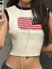 EMMIOL National Flag Sleeveless Knit Short Sleeve