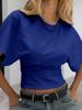 EMMIOL Stylish A Fitted Waist Short Sleeve