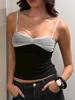 EMMIOL Trägerloses Cami-Top mit Mesh-Einsätzen