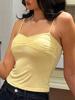 EMMIOL Trägerloses Cami-Top mit Mesh-Einsätzen